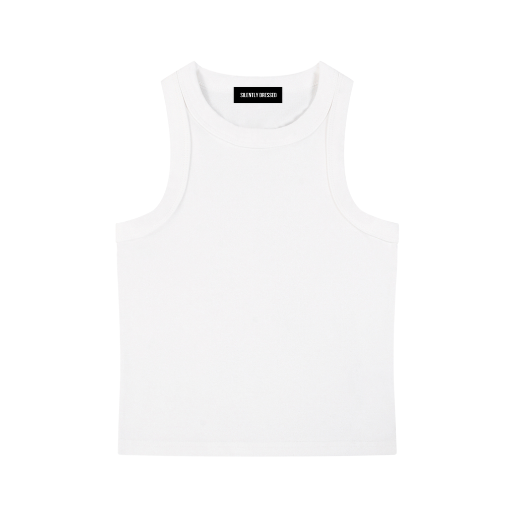 Vintage Snow Washed Tank Top for Women – Streetwear Crop Top