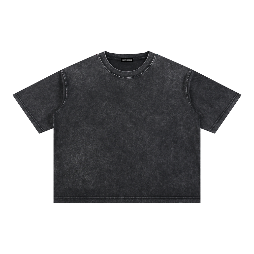 Mineral Wash Boxy Cotton T-Shirt